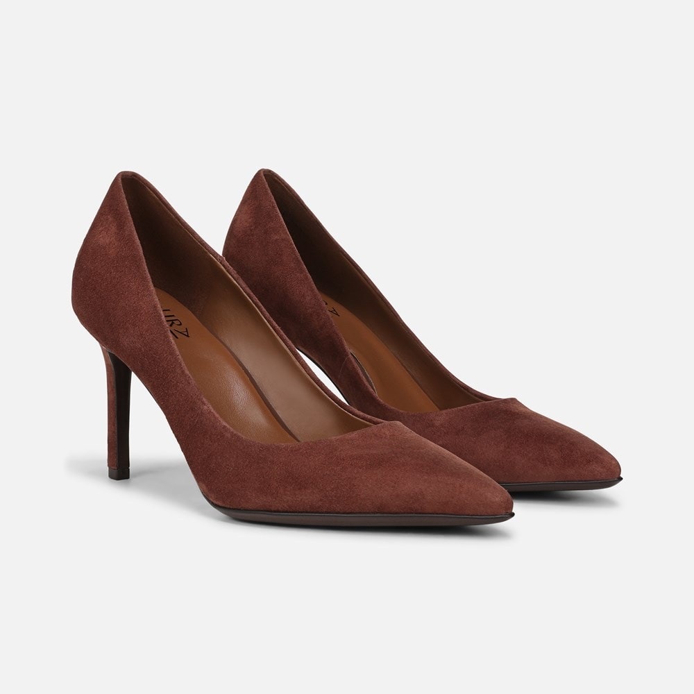 Naturalizer Anna Brown Suede Heels